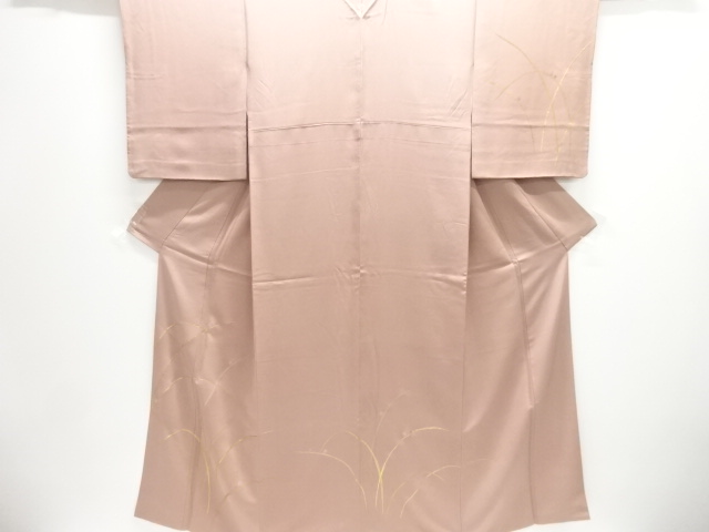 JAPANESE KIMONO / HOMONGI / SILK / EMBROIDERY / LEAVES